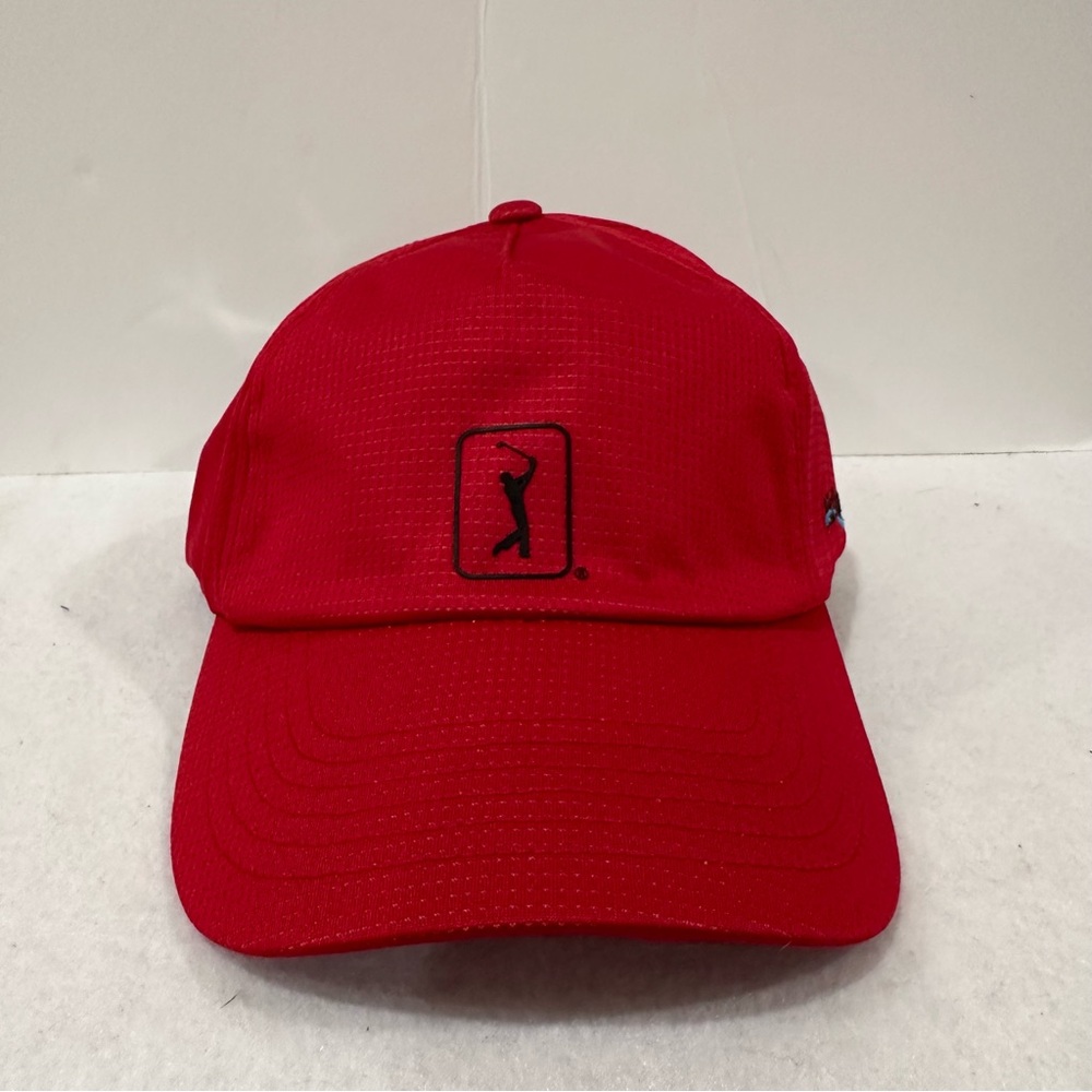 Red PGA Tour Golf Hat